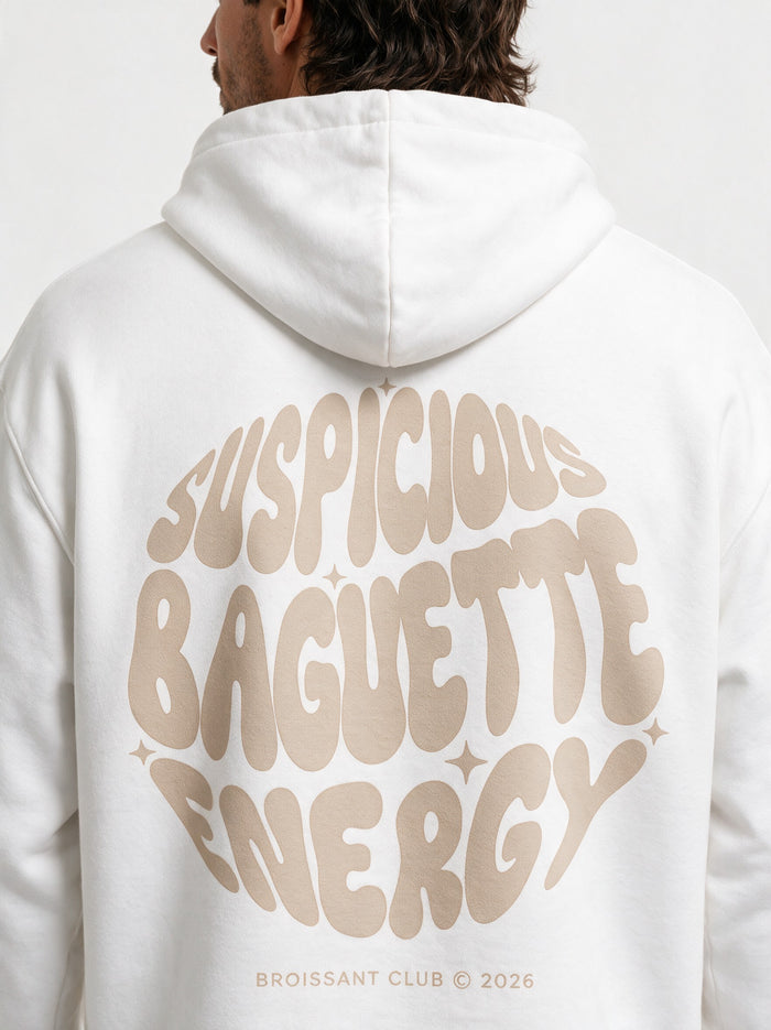 SUSPICIOUS BAGUETTE ENERGY HOODIE